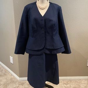 Women’s Blue Blazer and Skirt SET